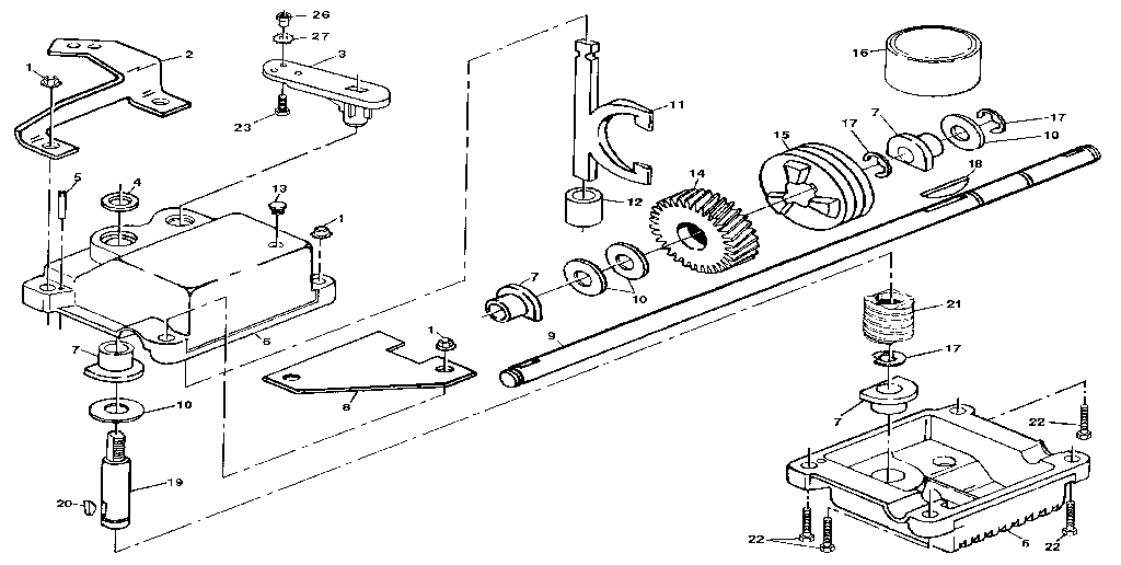 GEAR CASE ASSEMBLY PART NUMBER 132232