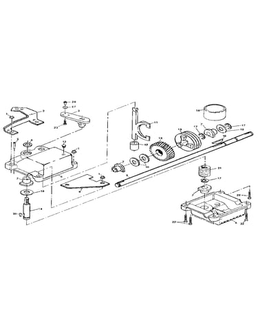 Gear case assembly part number 132232