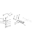 Sector gear/axle support