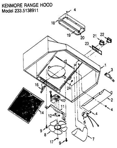 Range hood model 233.5138911