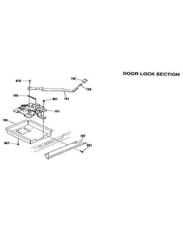 Door lock section