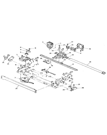 Drawing no.2 mechanism unit (carriage & ribbon feed) (rev.0)