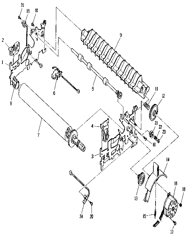 Drawing no.3 mechanism unit (paper feed) (rev. 0)