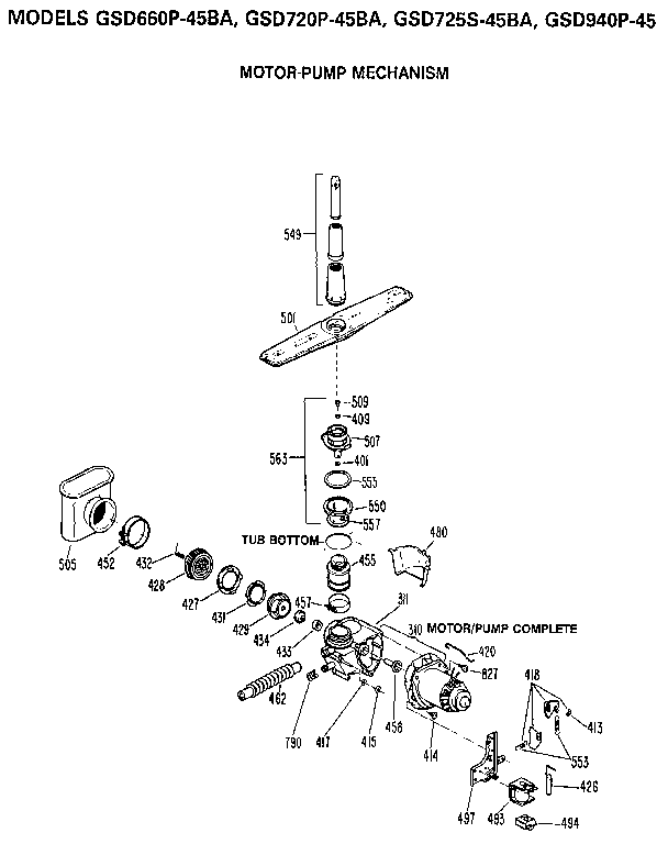 Motor-pump mechanism