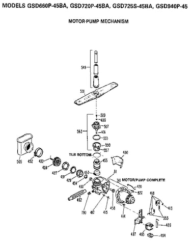 Motor-pump mechanism