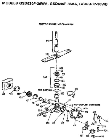 Motor-pump mechanism