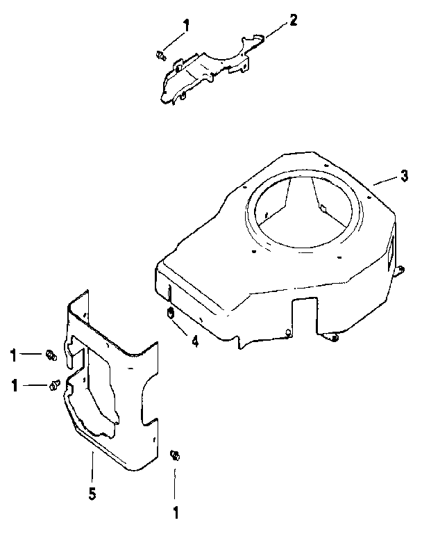 BLOWER HOUSING AND BAFFLES