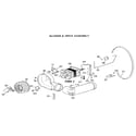GE DDG7186RAL blower & drive assembly diagram