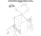 GE DDE7106RAL cabinet & top diagram