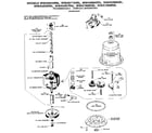 GE WWA7600RBL transmmission - complete breakdown diagram