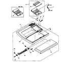 Hewlett Packard LASER JET 4 top cover assembly diagram