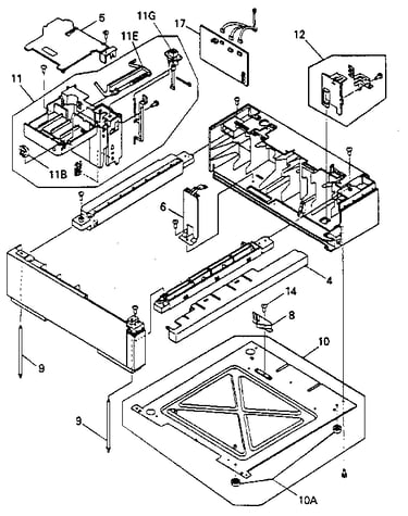 Lower cassette base assembly