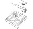 Hewlett Packard LASER JET 4 lower cassette drive assembly diagram