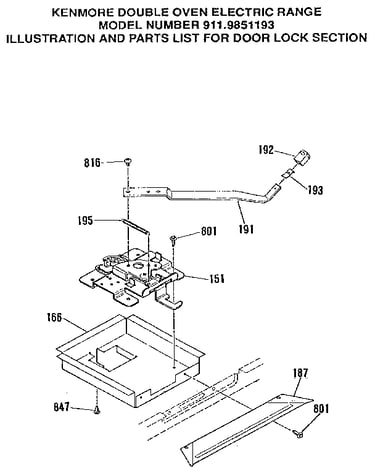 Door lock section