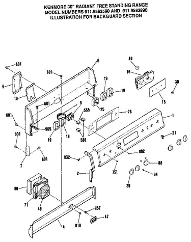 Backguard section