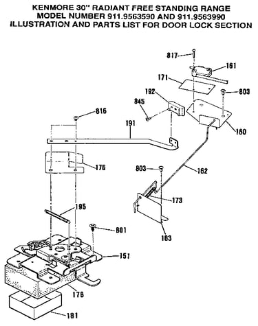 Door lock section