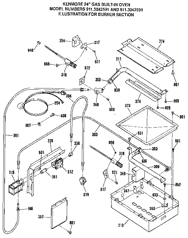 Burner section