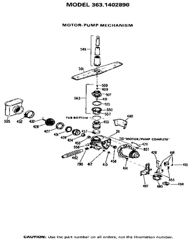 Motor-pump mechanism