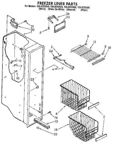 Freezer liner