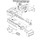 Kenmore 1069532950 motor and ice container diagram