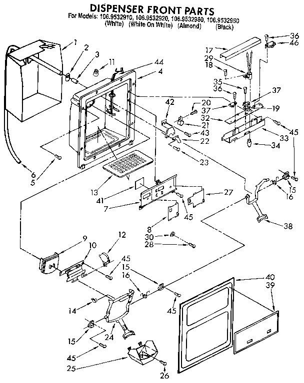 DISPENSER FRONT