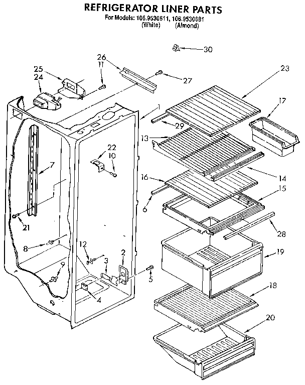 Refrigerator liner