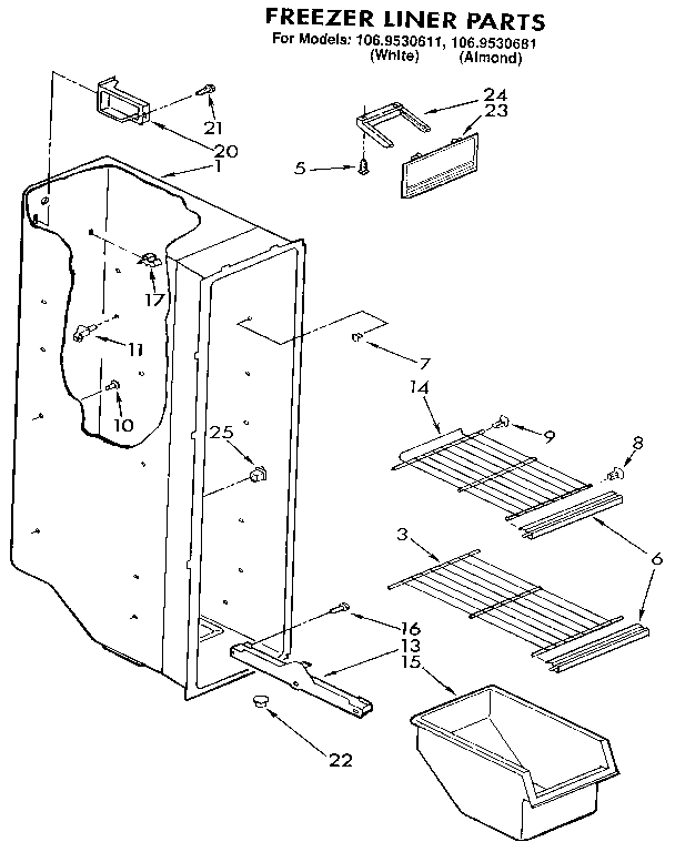 Freezer liner