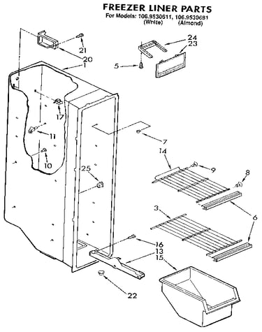 Freezer liner