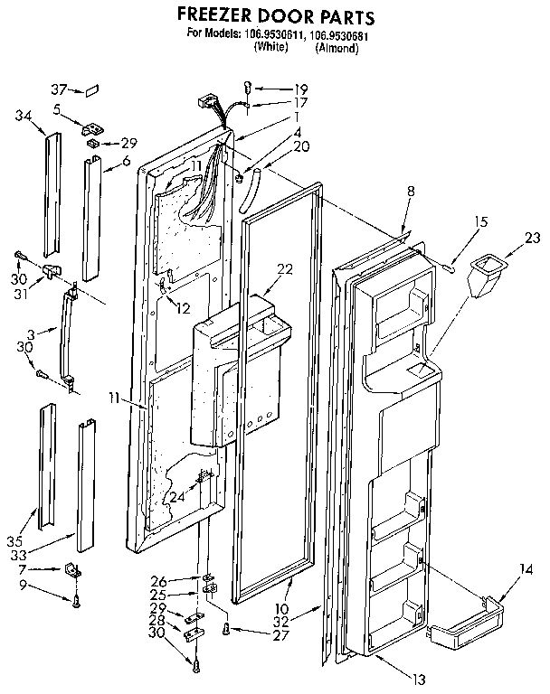 Freezer door