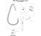 Kenmore 1163239090 hose and attachment diagram