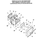 Kenmore 9119372992 oven door section diagram