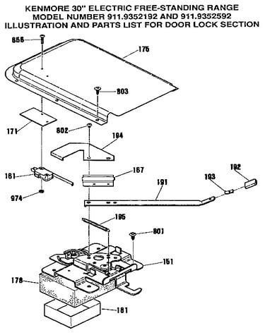 Door lock section