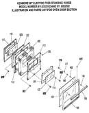 Oven door section