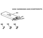 Kenmore 9119592592 wire harnesses and components diagram