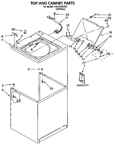Top and cabinet