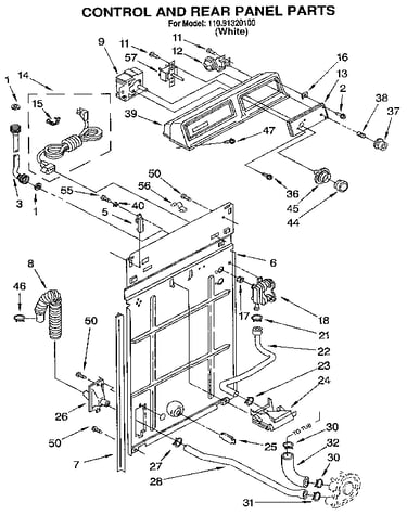 Control and rear panel
