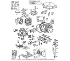 Briggs & Stratton 422400 TO 422499 (1264 - 1270) cylinder assembly diagram
