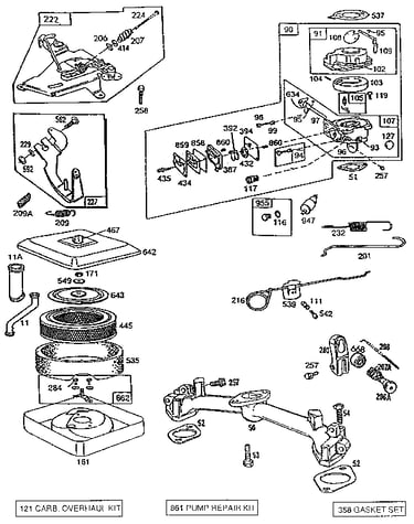 Air cleaner body and carburetor assembly