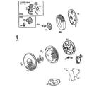 Briggs & Stratton 422400 TO 422499 (1264 - 1270) flywheel and ring gear assembly diagram