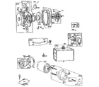 Briggs & Stratton 422400 TO 422499 (1109) rewind starter and oil filter adapter assembly diagram