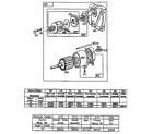Briggs & Stratton 422400 TO 422499 (1264 - 1270) starting motor diagram