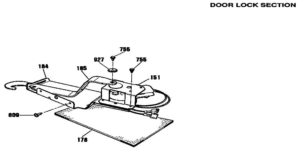 Door lock section