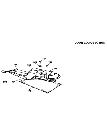 Door lock section