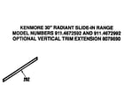 Kenmore 9114672992 trim extension 8078690 diagram