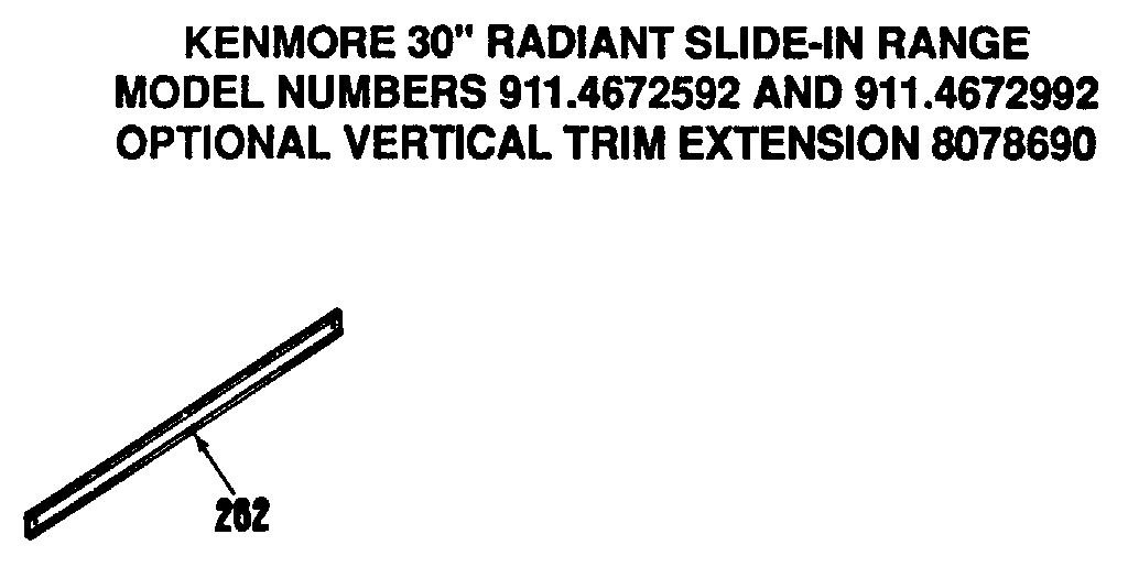 Trim extension 8078690