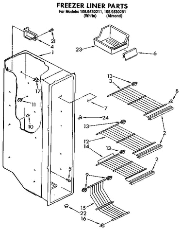 Freezer liner