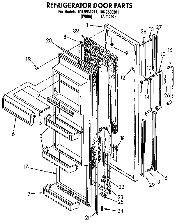 Refrigerator door