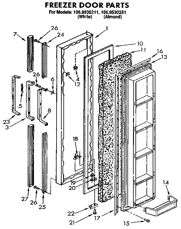 Freezer door