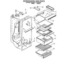 Kenmore 1069530411 refrigerator liner diagram