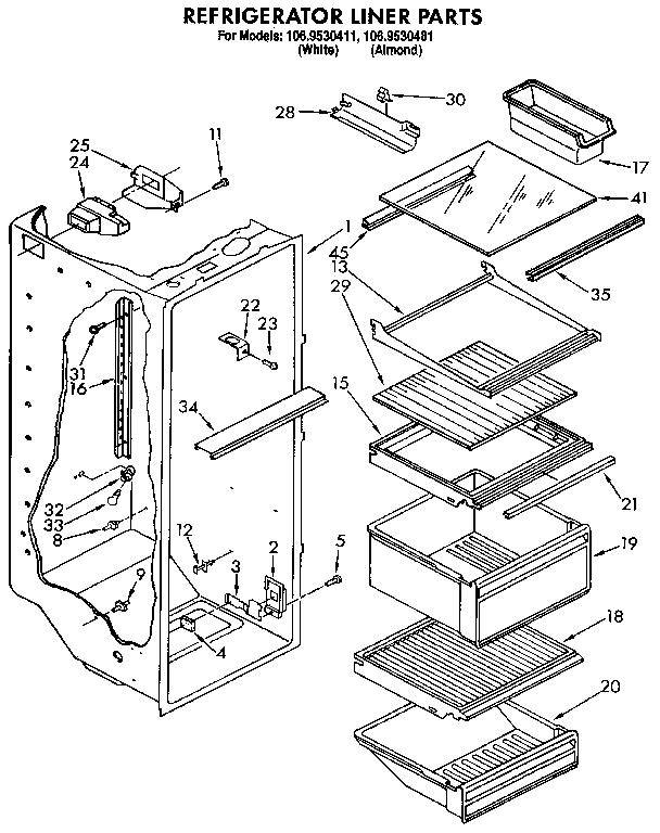 Refrigerator liner